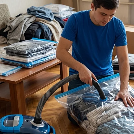 Saci vacuum pentru eficiență la relocare
